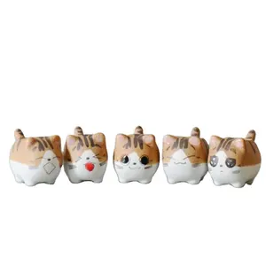 Handmade Creative lovely Animal Cartoon Ceramic Flower Pot Mini Succulent Pots Cat Planter Flower Pots