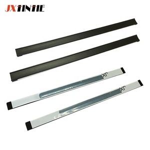 14cm 5.5'' black plastic tin tie with adhesive tape