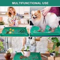 Assistant de jardinage multifonctionnel : Tapis imperméable et portable pour le repiquage et le changement de pot de plantes