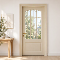 DEMEA Porte intérieure en bois massif de haute qualité, style français classique, à double coulissage latéral, moderne, pour salon et appartement