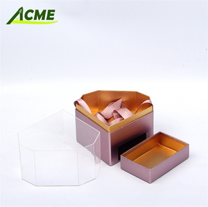 Bán buôn tùy chỉnh dập nóng logo handmade hình trái tim hộp quà tặng giấy tráng hoa hộp N cho đám cưới - Product Image 5