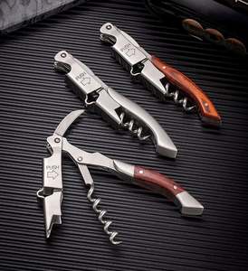 Customizable Logo Wedding Parties Casual Gatherings KitchenPortable Multifunction Wine Beer Bottle Gift Opener Wood Corkscrew - Product Image 5