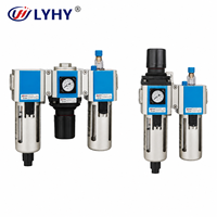LYHY Nouvelle série GFC – Unité de traitement d'air pneumatique combinée filtre-régulateur en aluminium avec garantie d'un an