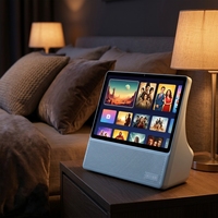 Noryox Écran intelligent de cinéma au chevet Android 14 Google TV Netflix 20W Hi-Fi Woofer FHD AI Tablette PC tout-en-un