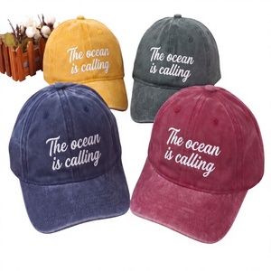 Wholesale OEM Custom 6 Panel Baseball Cap Embroidery Logo Washed Cotton <b>Dad</b> <b>Hat</b> Men Women Manufacturer - Product Image 6
