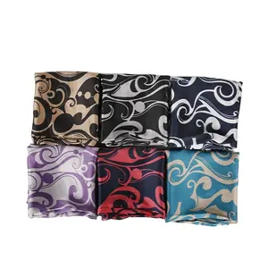 2020 Best Selling Printed Fabric Ladies Silk Scarf Printing Silk Turkey Scarf For Muslim Women