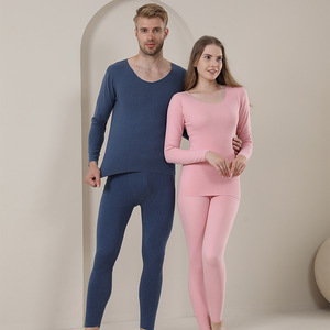 Intimo Termico Invernale Deep Love Europe per <span class=keywords><strong>Uomo</strong></span> e Donna, Set di <span class=keywords><strong>Maglia</strong></span> e Pantaloni Lunghi con <span class=keywords><strong>Scollo</strong></span> a V - Product Image 1