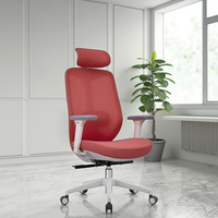Chaise d'ordinateur ergonomique moderne confortable à dossier ouvert avec chaise de bureau exécutive pivotante en maille réglable