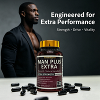 MAN PLUS EXTRA 8050mg Complément de Maca 7 Ingrédients Naturels pour la Vitalité Masculine Adulte, la Santé Reproductive et la Gestion de l'Énergie 120
