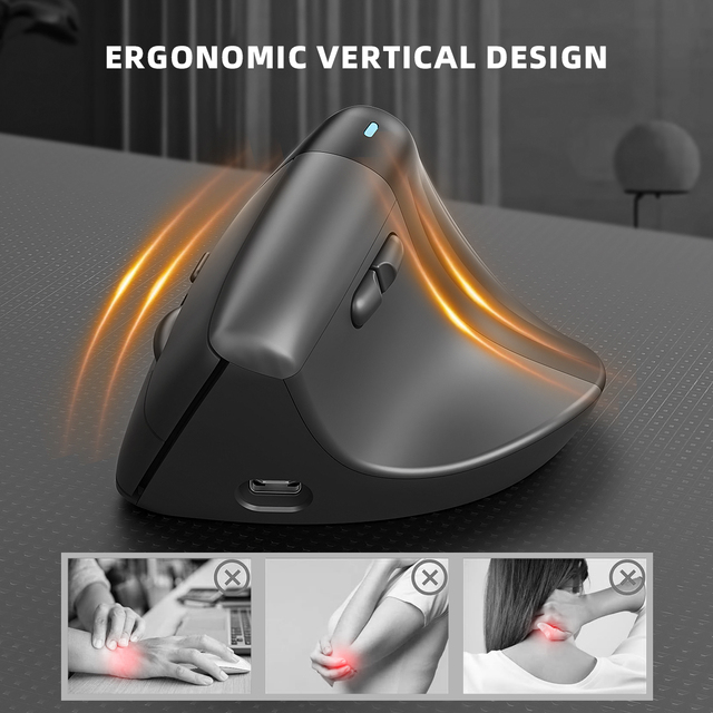 Keyboard with Vertical Mouse Split Keyboard with Cushioned Wrist Palm Silent Ergonomic Wireless Keyboard for Computer