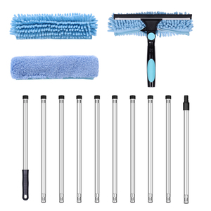 Nettoyeur de <span class=keywords><strong>vitres</strong></span> avec perche télescopique, nettoyage <span class=keywords><strong>des</strong></span> fenêtres avec tête flexible pour les fenêtres hautes intérieures et extérieures et les <span class=keywords><strong>vitres</strong></span> de voiture - Product Image 3