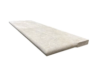 Bandes de roulement d'escalier moderne en marbre beige calcaire pour entrée patio maison porche avant