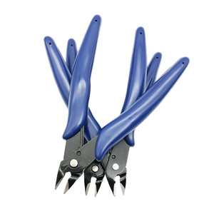 170mm điện tử cắt chéo Kìm màu xanh xử lý DIY lớp thép cắt tỉa Kìm cho nhựa công nghiệp mô hình Metric OEM - Product Image 2