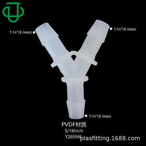 Conector en Y de Plástico PVDF de Diámetro Igual para Mangueras de Agua y Aire, Adaptador de Tubo Flexible Enchufable de 3.2-6.4 mm - Product Image 3