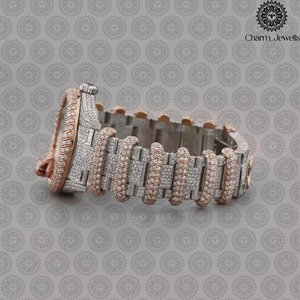 Montre de luxe de qualité supérieure avec diamants, idéale pour la collection de bijoux de mode et le port quotidien, disponible au meilleur prix - Product Image 4