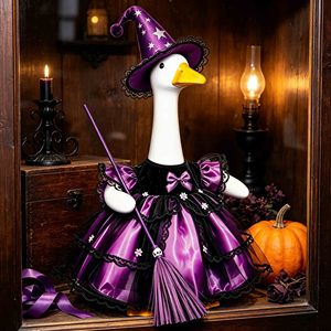 Disfraz de Ganso de 23 Pulgadas para Halloween, Vestido de Bruja Fantasma, Ropa de Invierno para Gansos, Decoraciones de Jardín para Halloween - Product Image 4