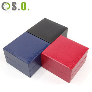 Boîte à montre en cuir et plastique de luxe haut de gamme, boîte de présentation de montre en cuir de serpent de haute qualité, boîtes carrées avec logo personnalisé - Product Image 5