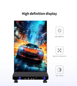 Afficheur numérique LED <span class=keywords><strong>ZENTEC</strong></span> P2.5 ultra fin sur pied avec un rapport 16:9 pour la publicité intérieure dans les hôtels, les aéroports et les salons - Product Image 5