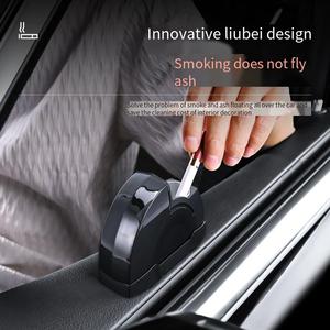 Sáng tạo sang trọng nội thất xe gạt tàn Windproof Tính năng ABS + PC + kim loại xây dựng nắp cửa thiết bị đèn hút công cụ cho xe ô tô - Product Image 5