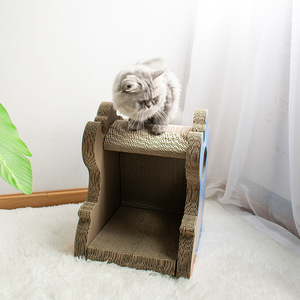 Griffoir pour chat en carton en forme d'éléphant, durable, design cartoon, pour chats d'intérieur - Product Image 2