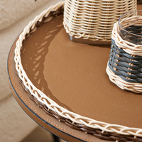 Design d'intérieur minimaliste décor à la maison décor d'objet de table à thé marron accessoire de maison pour le salon