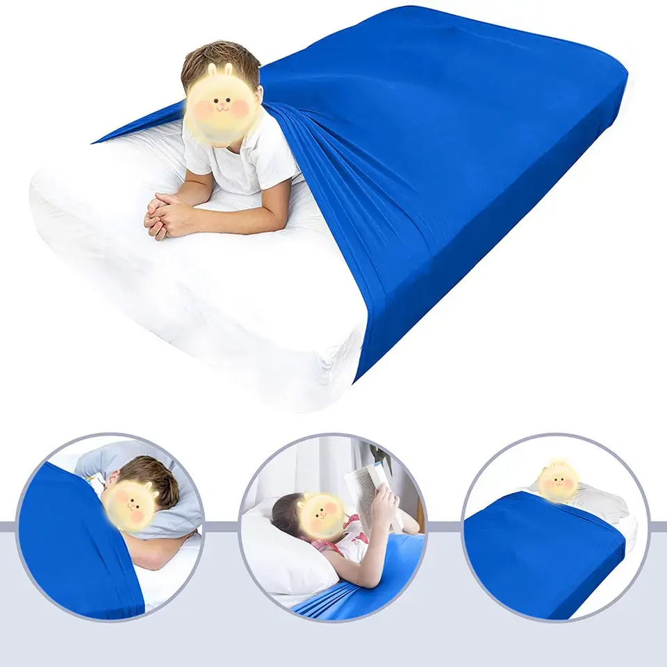 Melhor Presente Dormir Compressão Cama Folha Confortável Autismo Folhas Sensoriais para Crianças