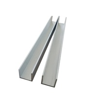 Profilés en U en aluminium personnalisés en usine d'extrusion pour portes coulissantes de douche
