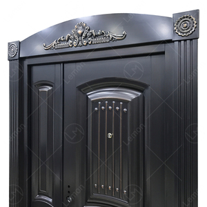 Tipo de alta seguridad Diseño de puerta de acero de doble seguridad exterior moderno <span class=keywords><strong>Casa</strong></span> de Villa de <span class=keywords><strong>Sierra</strong></span> Leona - Product Image 3