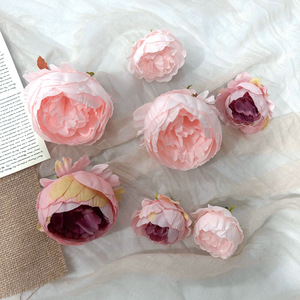 <b>Artificial</b> <b>Peony</b> Flower Heads Silk High Simulation Wedding Decor Romantic Dreamy 9cm Reusable Home Dcor - Product Image 1