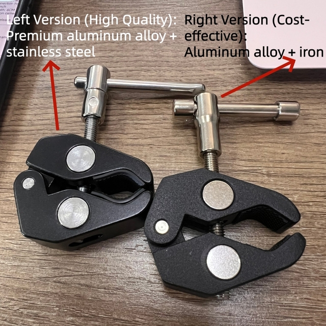 1/4 3/8 Multi-Function Super Crab Camera Monitor Mount Magic Arm Clamp for DSLR LED Light Microphone Photography Accessory
