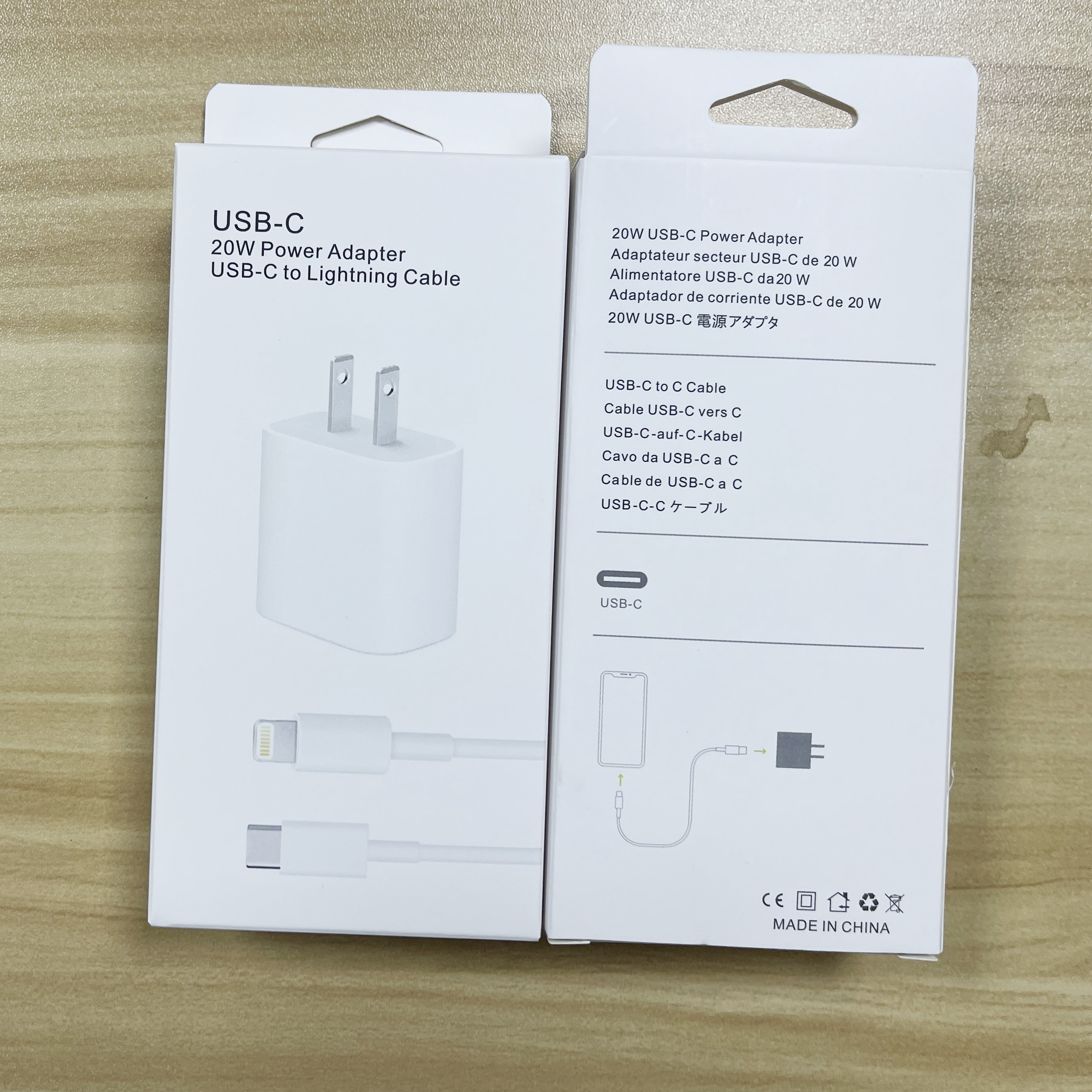 Blanco/PD 25W USB-Pin (con embalaje)