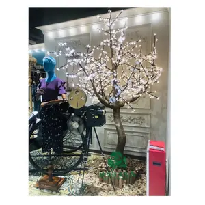 Zhen xin qi Starking décorations d'éclairage de Noël lumières de jardin extérieur arbre led fleur de cerisier artificielle
