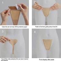 Tangas para mujer Bragas sin tirantes Adhesivo invisible Tanga sin costuras