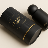 Boîte de parfum cylindrique écologique pour échantillonneur de luxe et emballage cadeau