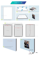 Cadre d'affiche de film LED personnalisé pour intérieur 27x40, cadre à encliquetage, boîtes lumineuses publicitaires, cadre en aluminium, boîte lumineuse LED mince