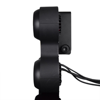 Projecteur de scène RG-244B IP65 étanche COB 4-yeux blanc chaud, éclairage de scène à effet blinder, contrôle DMX512, en aluminium durable