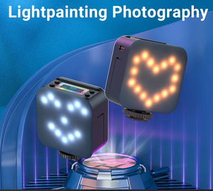 Nouvelle LED-D02 magnétique Double face RGB caméra panneau publicitaire personnalisé Cct extérieur Invisible Led panneau lumineux pour diffusion en direct - Product Image 2