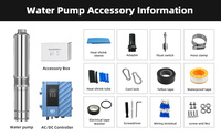 Pompe à eau solaire hybride AC/DC pour puits profond de 100 m – Fabricant de pompes solaires pour puits profonds – Pompe de puits DC