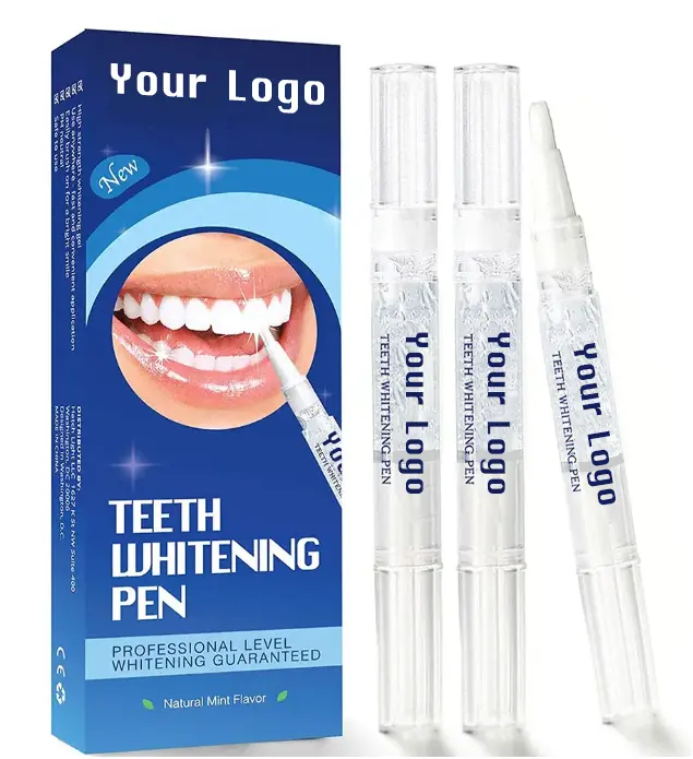 Label pribadi harga pabrik pena Gel pemutih gigi putih cerah CP 35% gigi pena Gel pemutih gigi