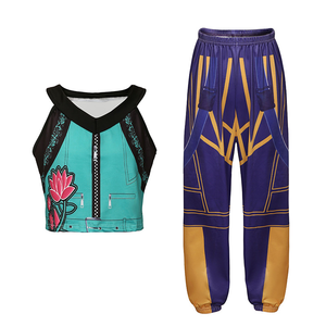 Kostum <span class=keywords><strong>Halloween</strong></span> Black Gold Group KPOP Demon Hunter, Pakaian Penyanyi Pop, Set Cosplay Anime, Set Pertunjukan Wanita, Karnaval - Product Image 5