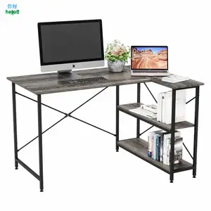 Yeni tasarım ahşap bilgisayar masası ev ve ofis oyun masası tasarlanmış ucuz köşe TableReversible masası çekmece ile