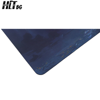 Tapis de jeu en caoutchouc personnalisable HLT, antidérapant, coins arrondis, pour jeux de cartes et de dés, directement de l'usine