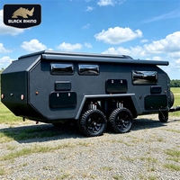 Caravane 4x4 tout-terrain, remorque de camping, remorque de voyage en aluminium, caravane légère pour le camping en plein air