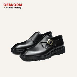 Chaussures Oxford confortables pour hommes, personnalisées OEM, printemps/automne, en cuir de vachette imperméable et respirant, à bout pointu, pour mariage - Product Image 2
