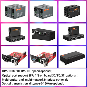 Convertidor de Medios Ópticos de Fibra Multimodo Gigabit Netlink HTB-GM-03 Original de 2KM, Transceptor de Fibra Ethernet de 1000M - Product Image 3