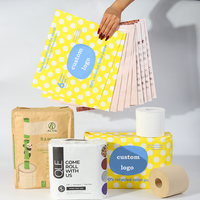 Papier toilette en bambou 100% à 1/2/3 plis, vente en gros à prix réduit