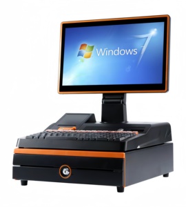 Tất cả trong một cảm ứng hệ thống POS với 80 mét máy in nhiệt/Nhà máy cung cấp thiết bị đầu cuối POS Hỗ trợ <span class=keywords><strong>Windows</strong></span> OS - Product Image 2