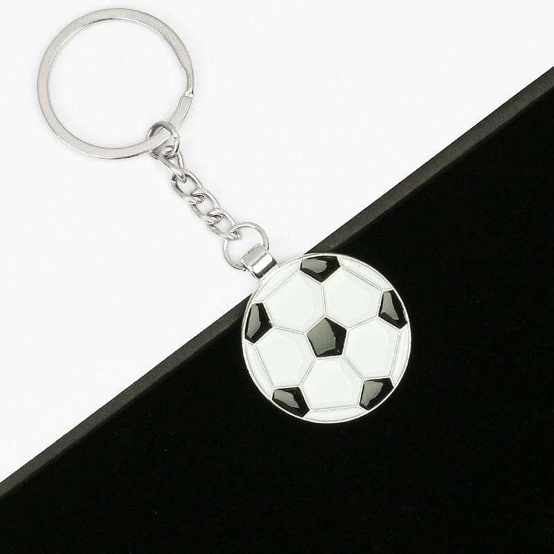 Porte-clés Style Football/Noir et Blanc