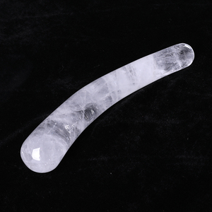 Vente en gros de cristal naturel d'<span class=keywords><strong>améthyste</strong></span>, de quartz rose et d'obsidienne, masseur incurvé en forme de dildo, massage yoni, baguette incurvée pour femme, dildo - Product Image 3