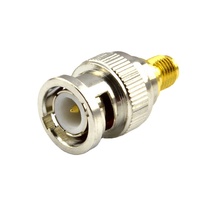 Conector Coaxial de alta calidad de latón completo RF hembra a BNC macho recto